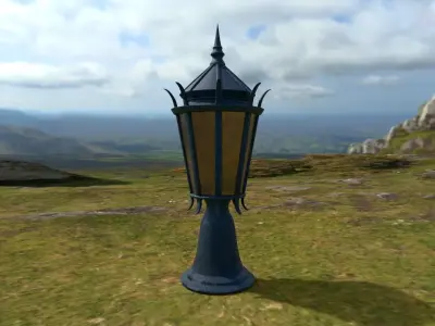 Big Lamp  Low-poly 3D model