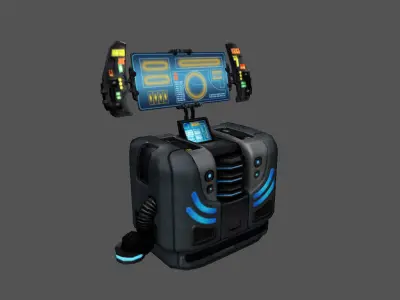 scifi control panel1 3D model