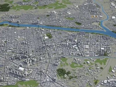 Ulsan Low-poly 3D model