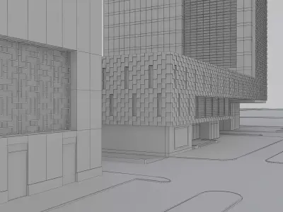 Shopping Street 3D model