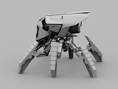 Fly robot  rigged character 3D model