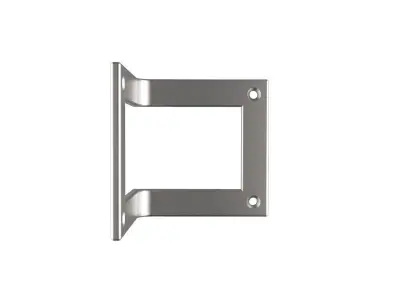 Bracket stainless steel door handle 3D print model