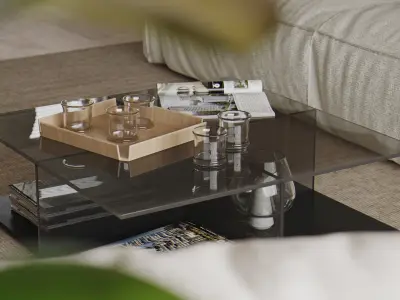 apartment interior scenes          3D model purchase