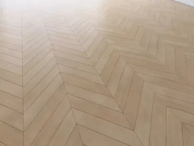 Parquet chevron classic light Floor Low-poly 3D model