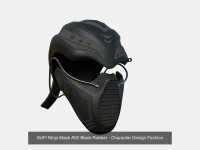 10 SciFi Ninja Mask A Collection - Character Design Fashion 3D Model Pack