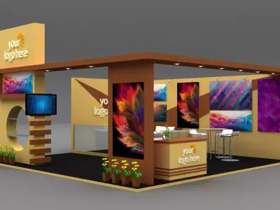 Stall Exhibition stand  3D model buy