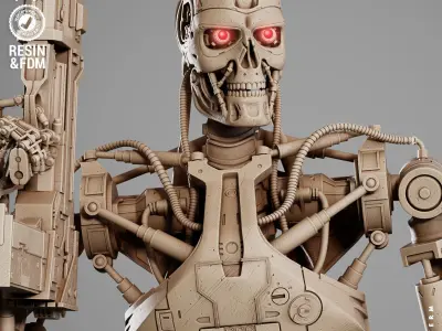 Wicked Movies Terminator Diorama 3D print model