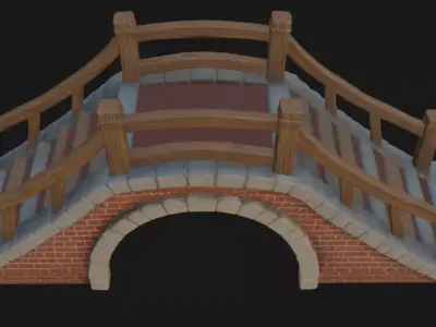 Realistic Bridge 3d Model 3D model