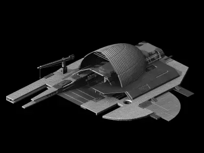 Battleship - Repair Station 01 3D model