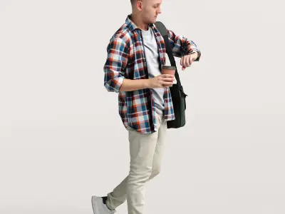 Humano Walking man 034-1855 3D model