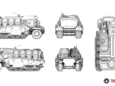 Primus Scion - Mustang Armored Transport 3D print model