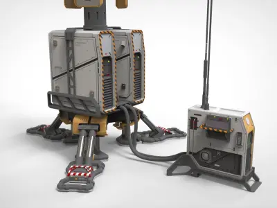 sci fi Lighthouse 3D model