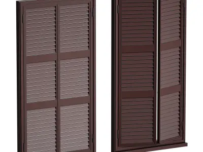 Metal shutters and blinds 3D model