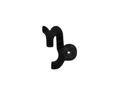 Capricorn v2 002 Low-poly 3D model