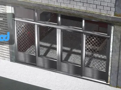 TW Street with Livingroom 02 3D model
