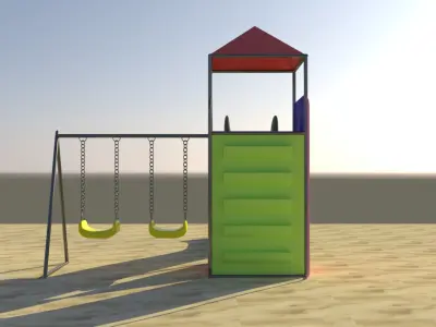 Slide geometry 3D model