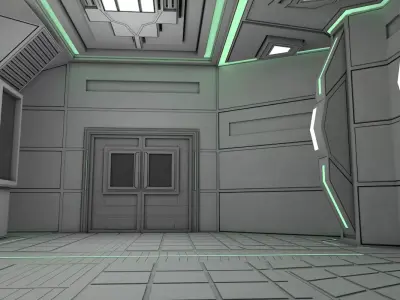 Sci Fi Room 3D model