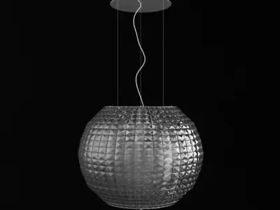 Modern Drop Lamp 3D model