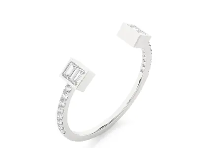 Light Minimalist Diamond Ring 3D print model purchase