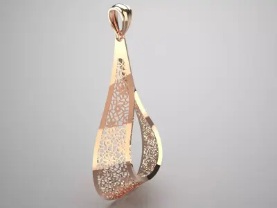 gold pendant gp0301 3D print model