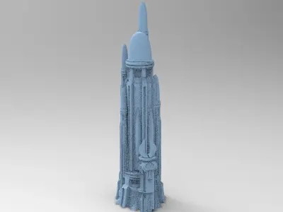 Fort bright Moon Dome 3  3D model