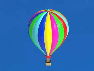 Hot Air Balloon Collection 3D Model Pack