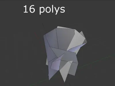 Plant Low-poly 3D model order