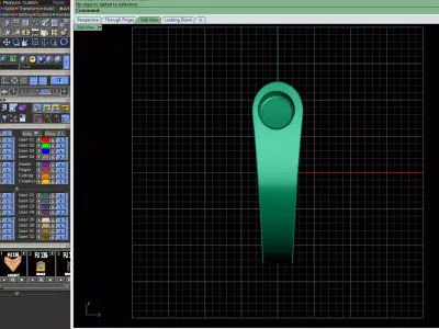 Floating Bar Gold Ring 3D print model