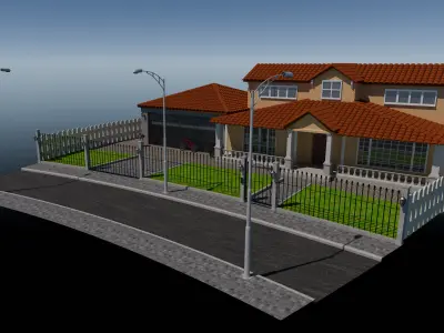 Modern full house 3D model