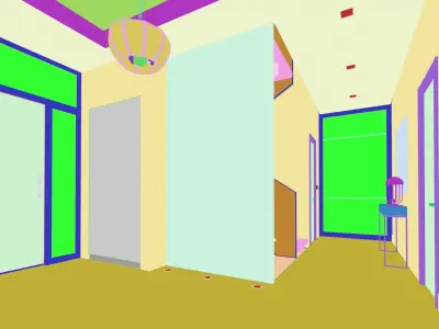 Corona Lobby Scene  3D model