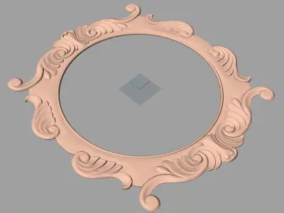 Photo frame 3D relief models STL Files used for CNC Router E999 3D model