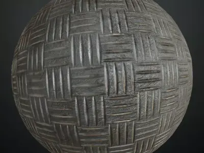 Heavily Worn White Painted Metal PBR Seamless Texture