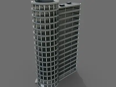 Office Building Generic Low-poly 3D model
