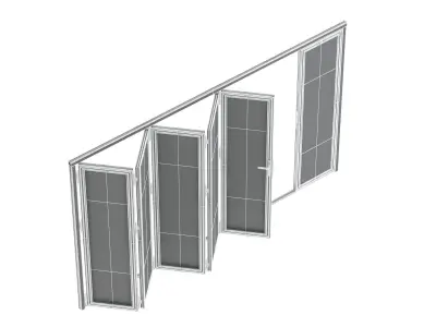  Aluminium Door 07 3D model