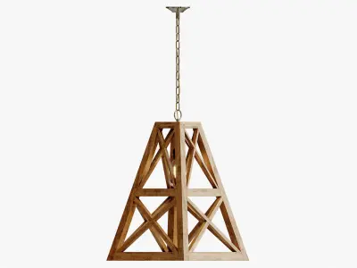 DERBY WOOD PENDANT 3D model