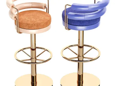 BAR CHAIR OTIS II Low-poly 3D model