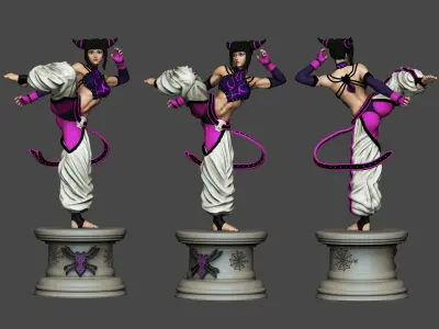 Street Fighter - Juri Han FANART 3D print model