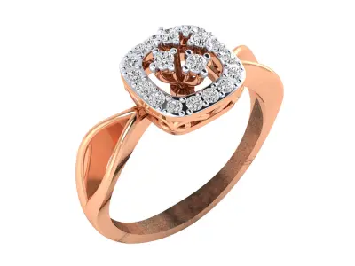 Women Ring Render 3dm STL MTL SLC JCD OBJ FBX Details 3D print model 69
