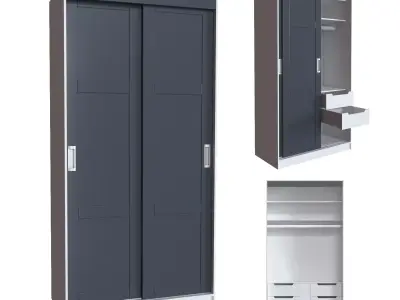 Cupboard-1 wardrobe 3D model