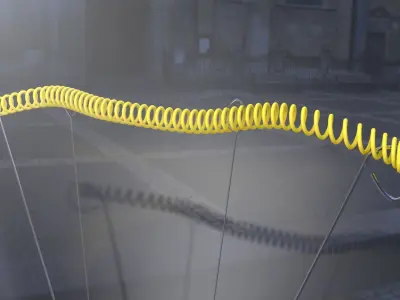 Bombilla light bulb in middle of street Free 3D model