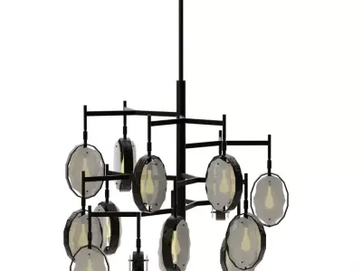 MAXIN 15 LT LARGE CHANDELIER Low-poly 3D model