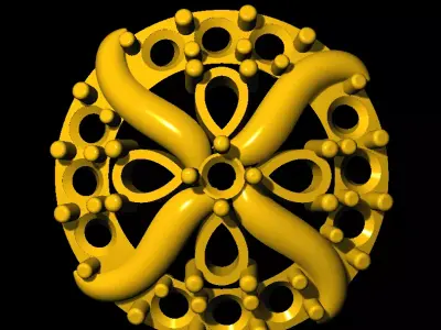 Tops earrings   3D print model