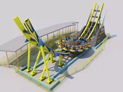 Disco Rides Low-poly 3D model