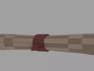 Low Poly Stylized Scroll Game Ready Low-poly 3D model