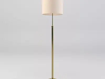 Fig Iron Floor Lamp Low-poly 3D model
