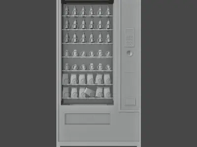 Realistic Vending machine Low-poly 3D model Low-poly 3D model