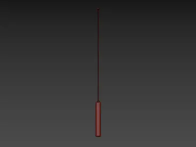 Lava Stone and Brass Pendant Light Bang by Buzao 3D model