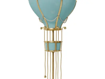 Flying balloon themed lamp collection 3D model