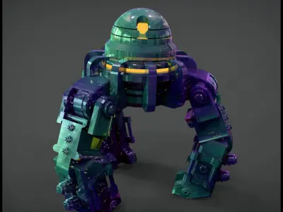 The Eye colorful robot 3D model