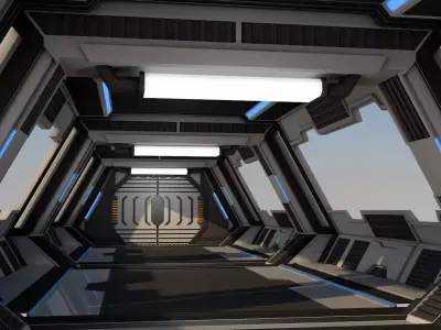 Sci Fi Corridor 3D model